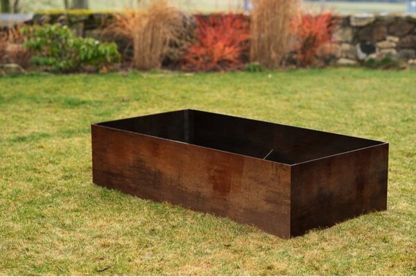 Vivo Podwyższona grządka 74 x 148 x 36 cm, corten CORGARDEN 1012
