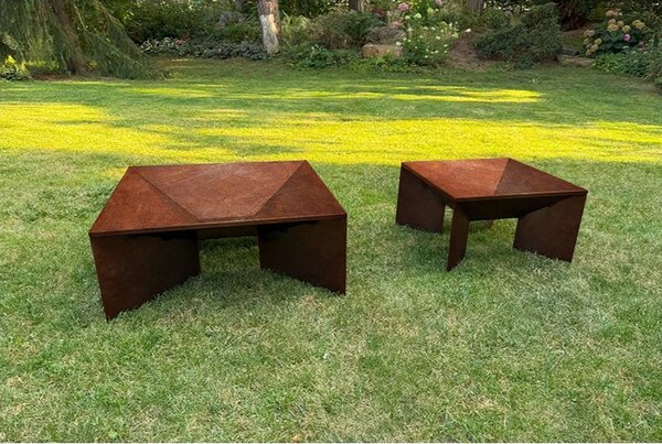 Fokus Palenisko ogrodowe 50 × 50 × 30 cm, corten CORGARDEN 1016