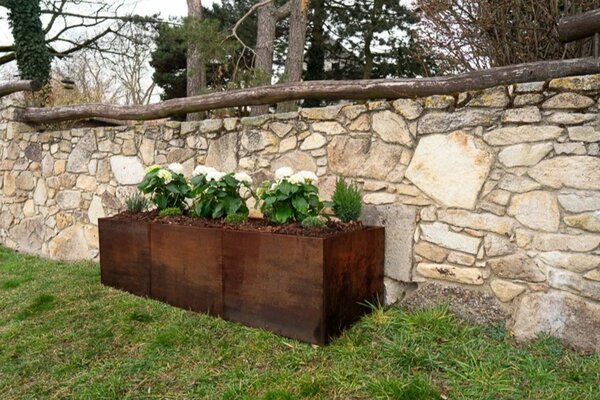 Alto Podwyższona grządka 69 × 136 × 52 cm, corten CORGARDEN 1010