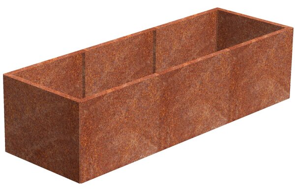 Alto Podwyższona grządka 69 x 204 x 52 cm, corten CORGARDEN 1011