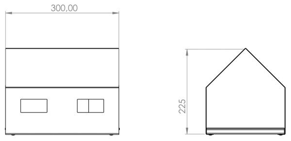 Casa Karmnik dla ptaków 30 x 21 x 23 cm, corten CORGARDEN 1040