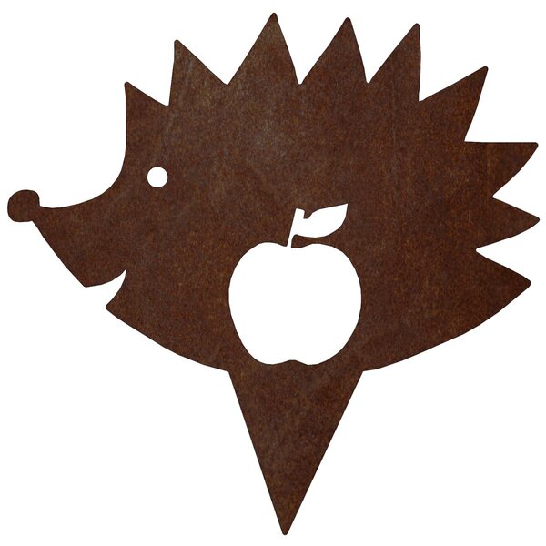 Ozdoba ogrodowa jeż 20 x 20 cm, corten CORGARDEN 1043