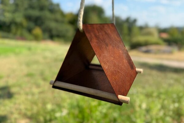 Vela Karmnik dla ptaków 25 x 25 x 20 cm, corten CORGARDEN 1041