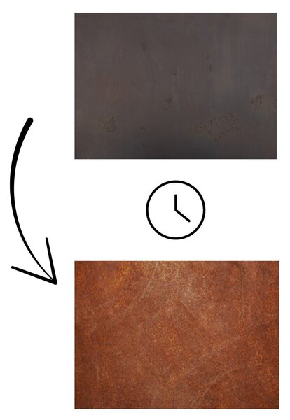Ozdoba ogrodowa jaskółka 1, 20 x 5 cm, corten CORGARDEN 1044