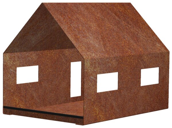 Casa Karmnik dla ptaków 30 x 21 x 23 cm, corten CORGARDEN 1040