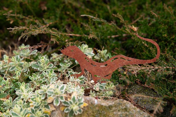 Ozdoba ogrodowa jaszczurka 23 x 15 cm, corten CORGARDEN 1046