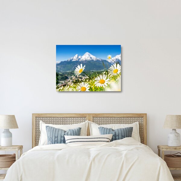 Obraz na szkle - Wiosna w Alpach (70x50 cm)