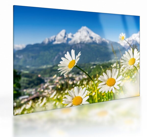 Obraz na szkle - Wiosna w Alpach (70x50 cm)
