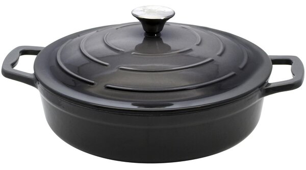 Rondel z pokrywką Ø 28 cm, żeliwny, szary ELO 33828