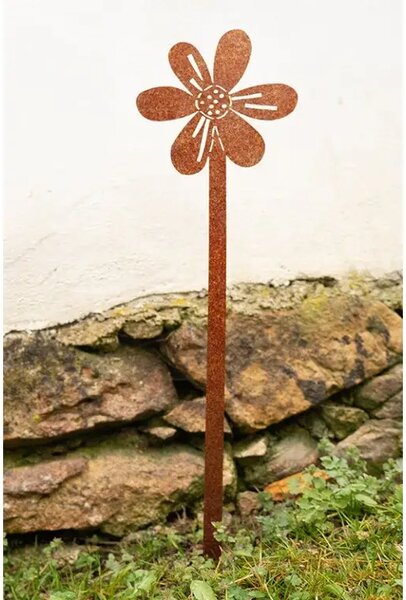 Ozdoba ogrodowa kwiat 1, 65 x 16 cm, corten CORGARDEN 1053
