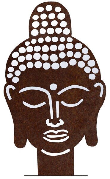 Ogrodowa dekoracja Budda 50 x 30 cm, corten CORGARDEN 1061