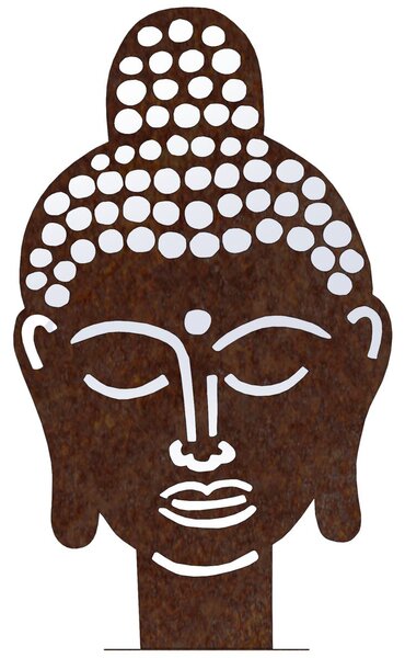 Ozdoba ogrodowa Buddha 70 x 42 cm, corten CORGARDEN 1062
