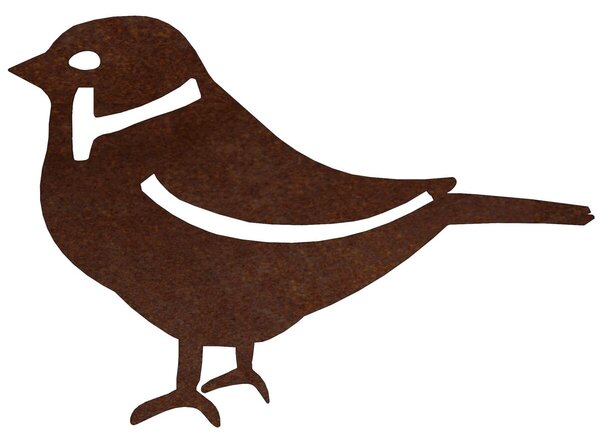 Ozdoba ogrodowa wróbel 3, 15 x 10 cm, corten CORGARDEN 1059