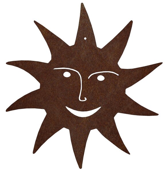 Ozdoba ogrodowa słońce, 29 x 29 cm, corten CORGARDEN 1065