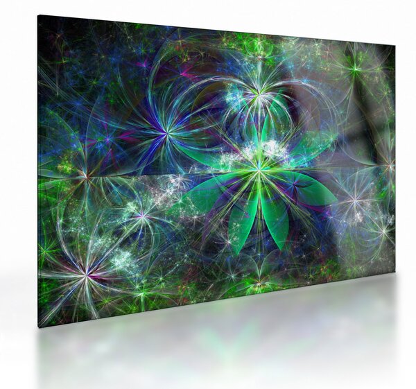 Obraz na szkle - Abstrakcyjne kształty geometryczne (70x50 cm)