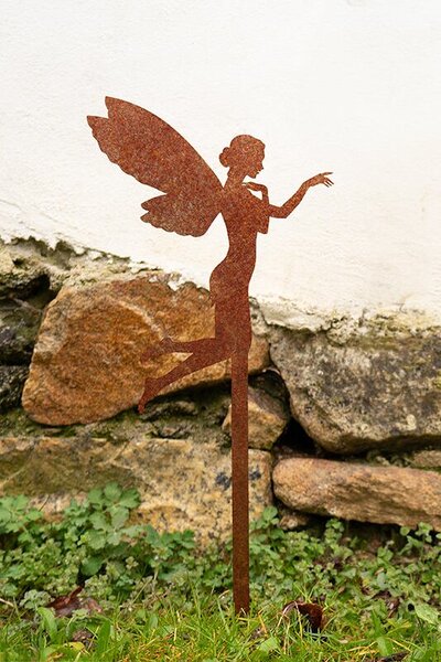 Ozdoba ogrodowa wróżka 59 × 22 cm, corten CORGARDEN 1071