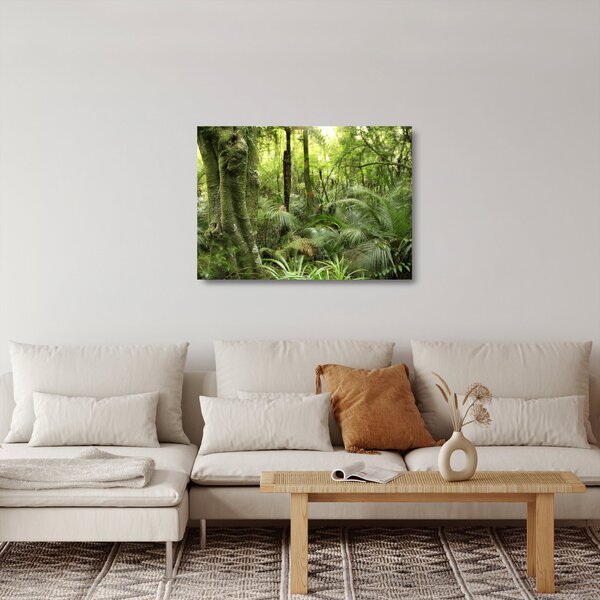 Obraz na szkle tropikalnego lasu deszczowego (70x50 cm)