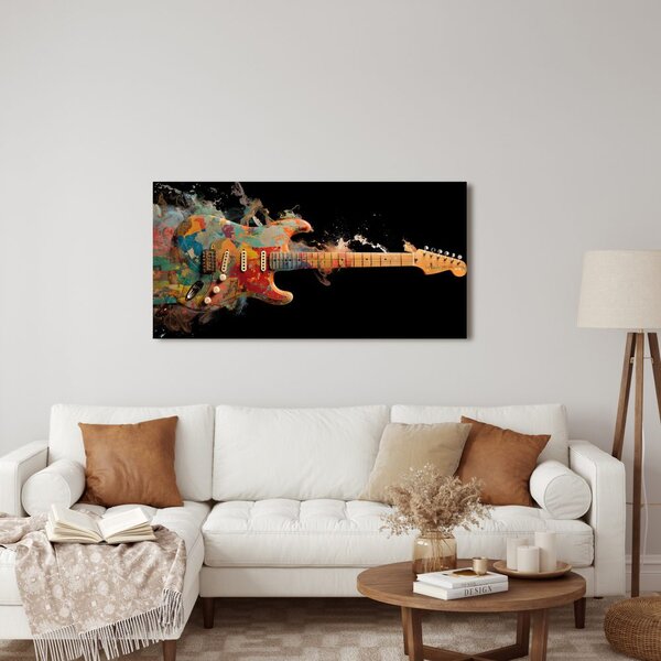 Obraz elektryczna gitara w kolorach