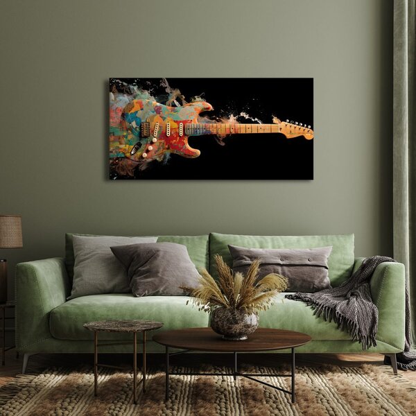 Obraz elektryczna gitara w kolorach