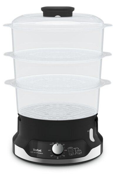 Ultracompact Garnek do gotowania na parze, srebrny/czarny TEFAL VC204810