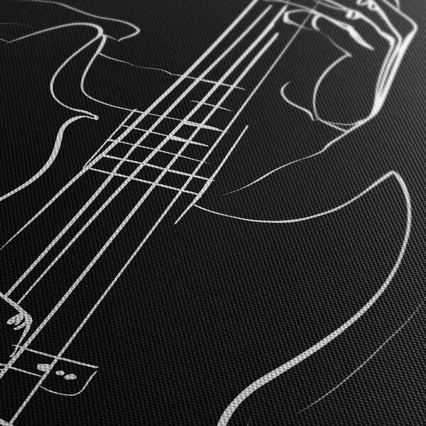 Obraz gitarzysta basowy