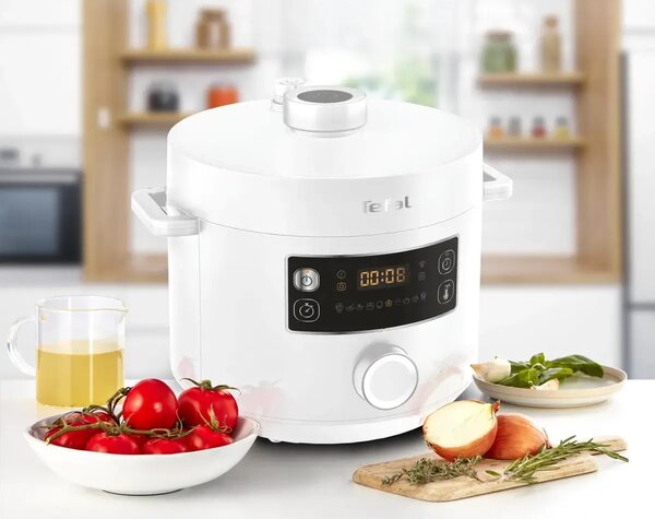 Turbo Cuisine Wielofunkcyjny garnek elektryczny, biały TEFAL CY754130