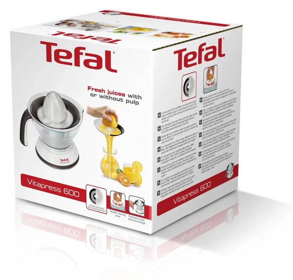 Vitapress Elektryczna wyciskarka do cytrusów, biała/czarna TEFAL ZP300138