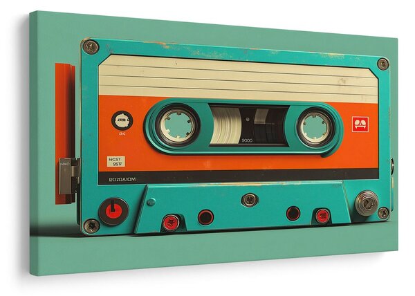 Obraz retro kaseta magnetofonowa