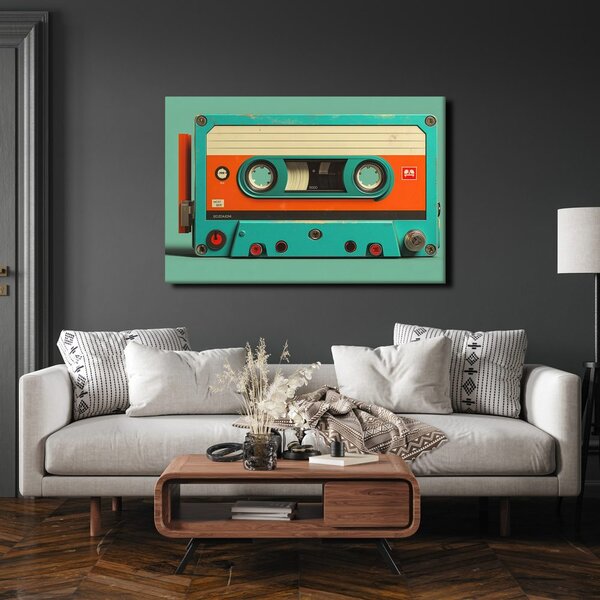 Obraz retro kaseta magnetofonowa