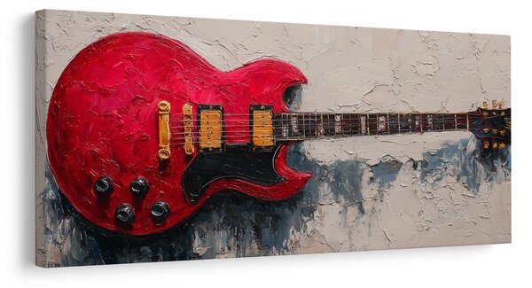 Obraz legendarna czerwona gitara SG