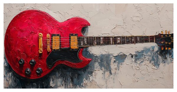 Obraz legendarna czerwona gitara SG