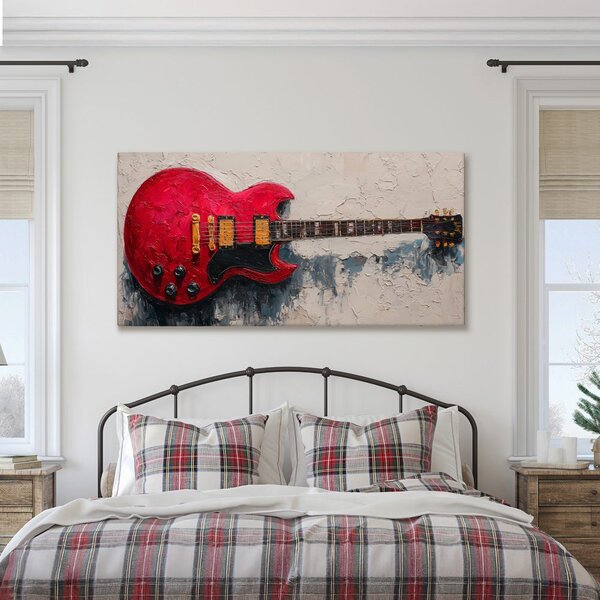 Obraz legendarna czerwona gitara SG