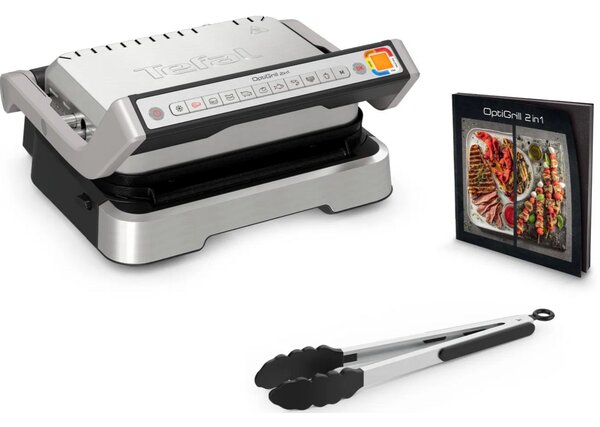 OptiGrill 2w1 Elektryczny grill kontaktowy, nierdzewny TEFAL GC773D30