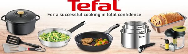Daily Cook patelnia grillowa 26 cm, stalowa nierdzewna, czarna TEFAL G7314055