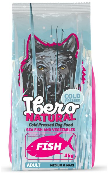 Cold Press Karma dla psów Dog Adult Medium & Maxi, Fish, 3 kg IBERO 1005364