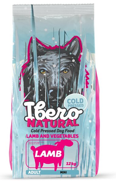 Cold Press Karma dla psów Dog Adult Mini, Lamb, 12 kg IBERO 1005356