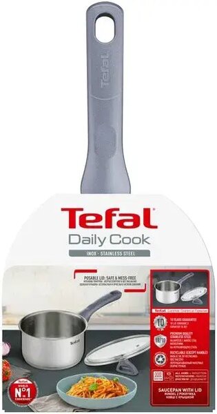 Daily Cook rondel z pokrywką 16 cm, nierdzewny TEFAL G7122255