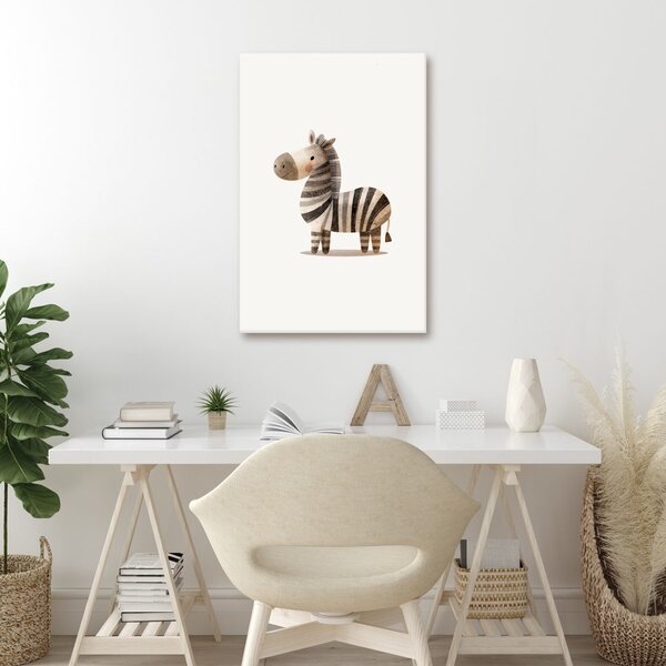 Obraz urocza pasiasta zebra