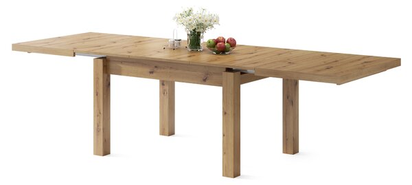 ROYAL Dąb Artisan - KLASYCZNY STÓŁ 120x90 ROZKŁADANY DO 270 cm!