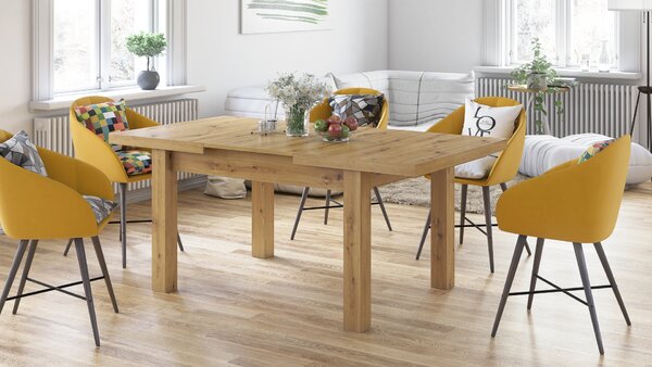 ROYAL Dąb Artisan - KLASYCZNY STÓŁ 120x90 ROZKŁADANY DO 270 cm!