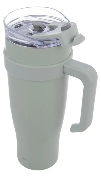 Kubek termiczny 1,2 l, stal nierdzewna/tworzywo, zielony ORION 112282