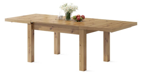 ROYAL Dąb Artisan - KLASYCZNY STÓŁ 120x90 ROZKŁADANY DO 270 cm!