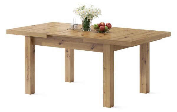 ROYAL Dąb Artisan - KLASYCZNY STÓŁ 120x90 ROZKŁADANY DO 270 cm!