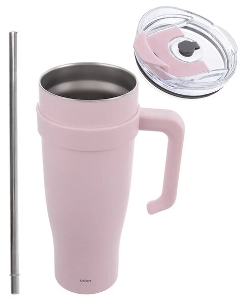 Termo Kubek termiczny 1,2 l, stal/plastik, różowy ORION 112283