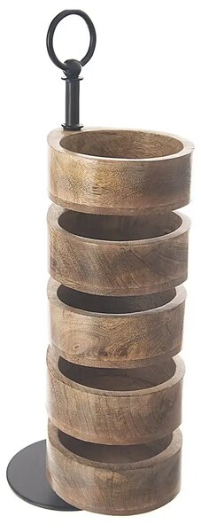 Stojak do serwowania, 5 poziomów, 44,5 cm, mango/metal ORION 122993