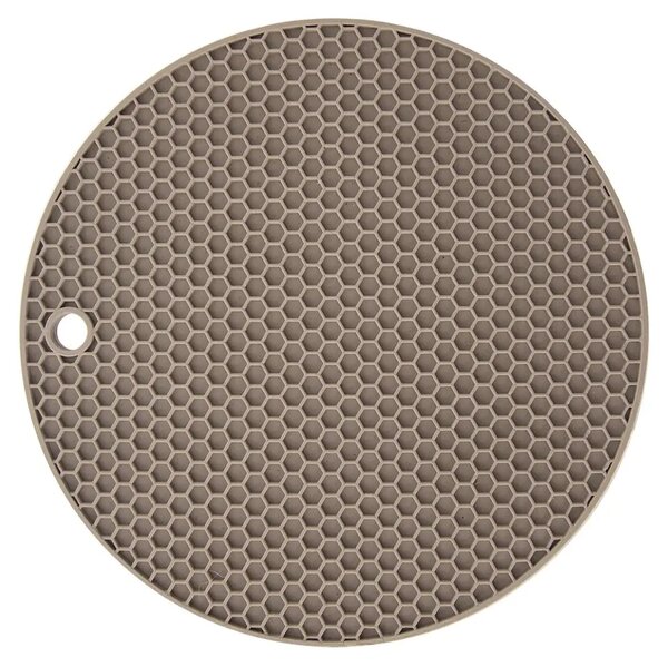 Silikonowa podkładka pod garnek Ø 17,8 cm, kawowy brąz ORION 121576