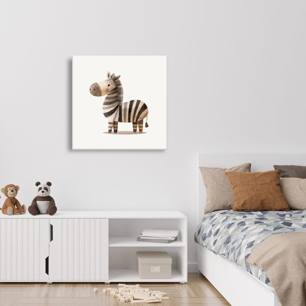 Obraz wesoła zebra dla dzieci