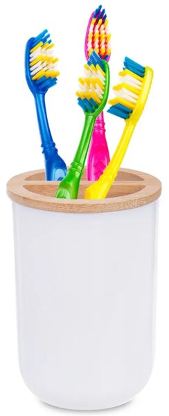 Whitney Uchwyt na szczoteczki do zębów, plastikowy, biały ORION 531336