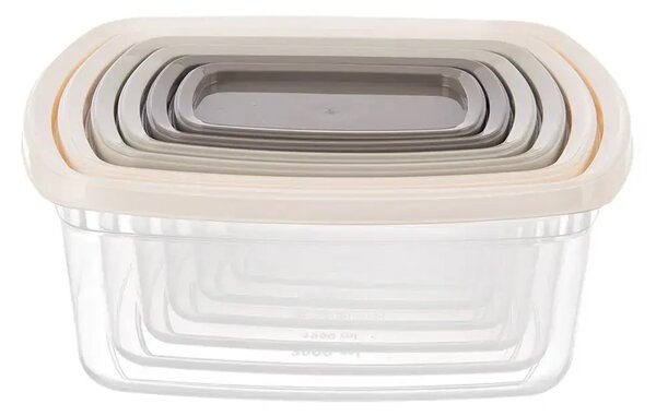 Easy Pojemniki do przechowywania 6 szt., plastikowe, prostokątne ORION 154509