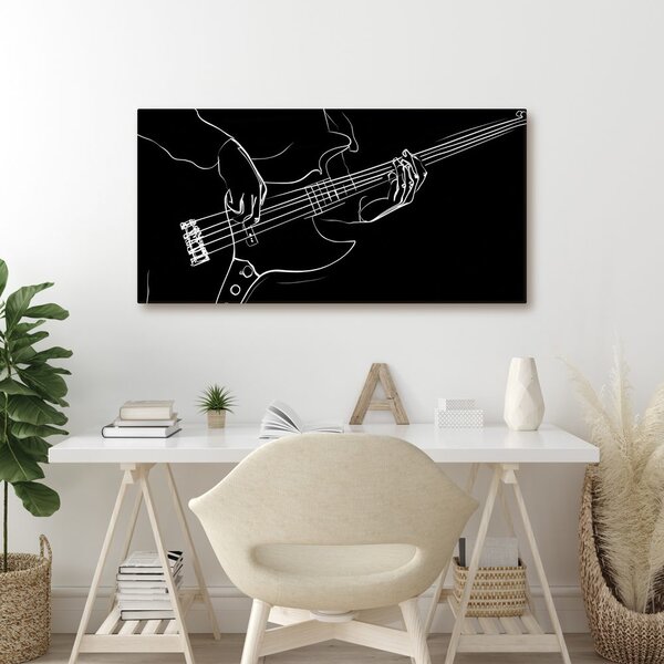 Obraz gitarzysta basowy